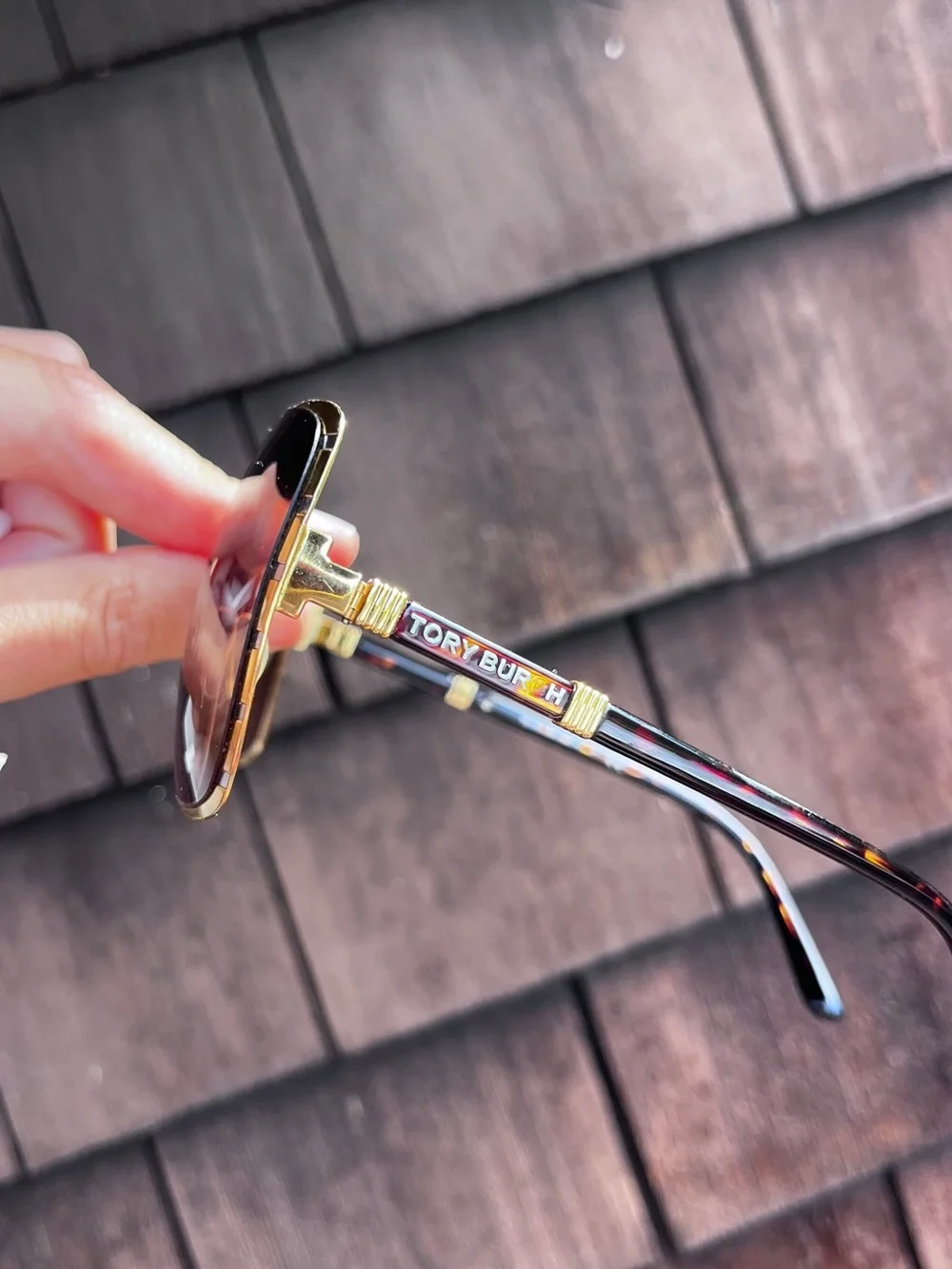 Tory Burch wire butterfly sunglasses